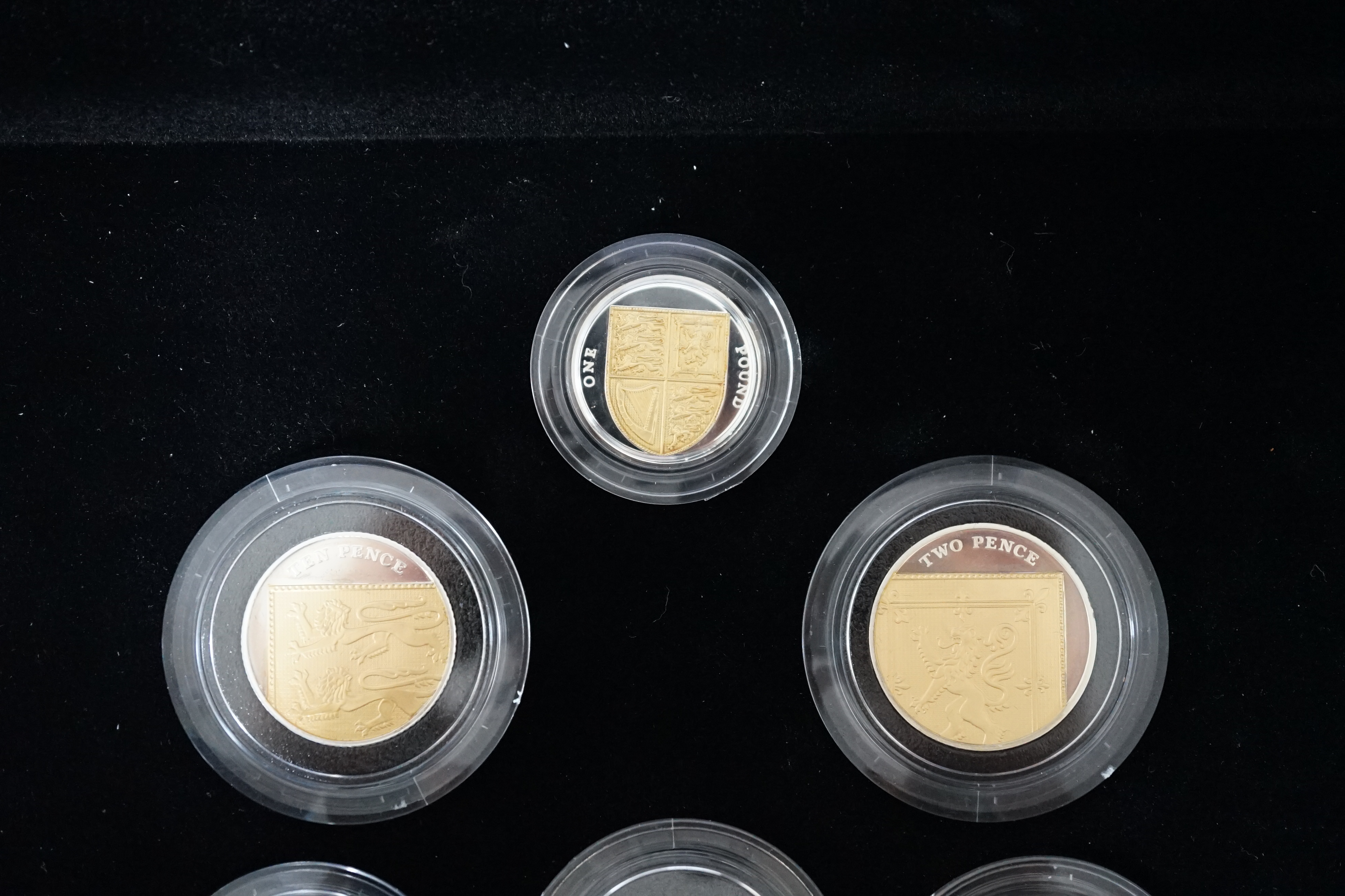 British silver coins, Elizabeth II proof coins, 2012 UK Diamond Jubilee Silver proof coin set, cased with certificate